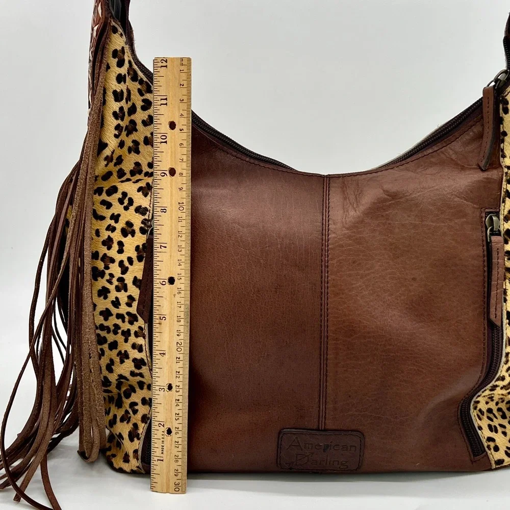 AD American Darling Tooled Cheetah Cowhide/Leather Western Conceal Bag $259 MSRP - Picture 14 of 16